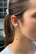 Star Drop Charm Earrings